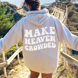 Make Heaven Crowded Hoodie, Sand, Beige, Tan